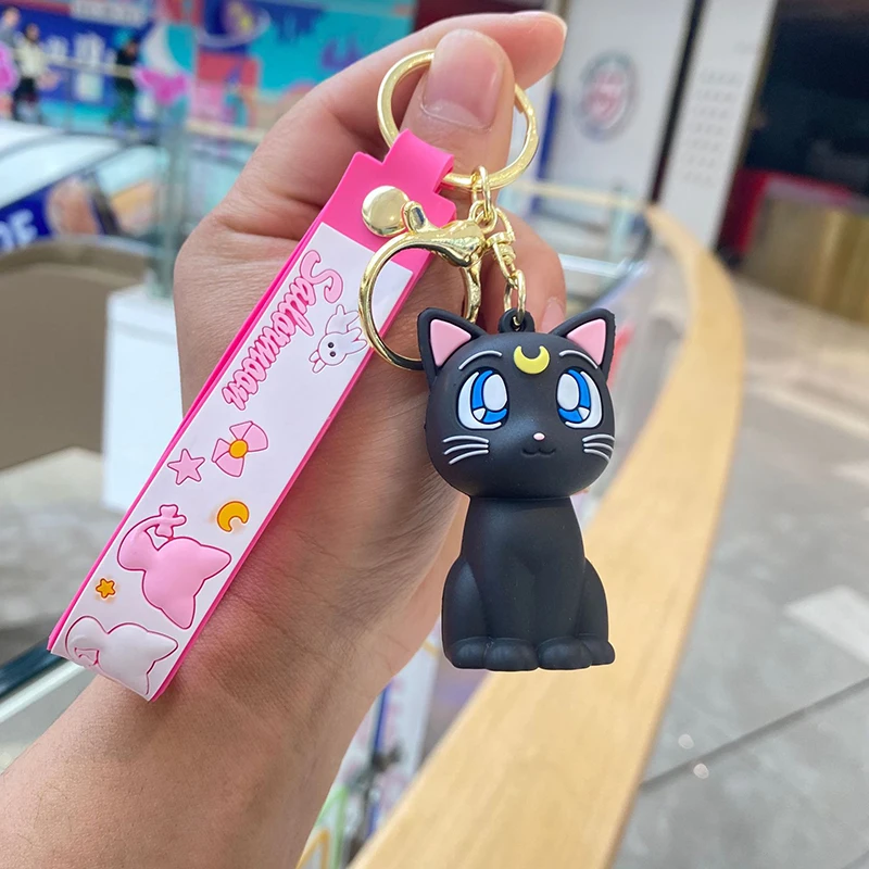 Sailor Moon Keychain Artemis - Kawaii Panda - Making Life Cuter