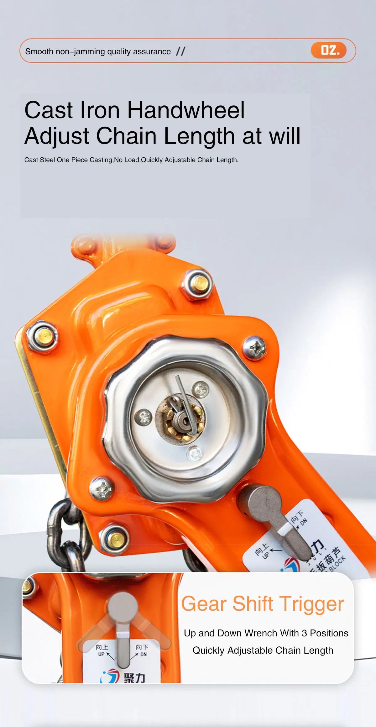 Lever Chain Hoist Manual Lever Chain Hoist Lever Block 0.75 Ton/1.5 Ton/2 Ton wi