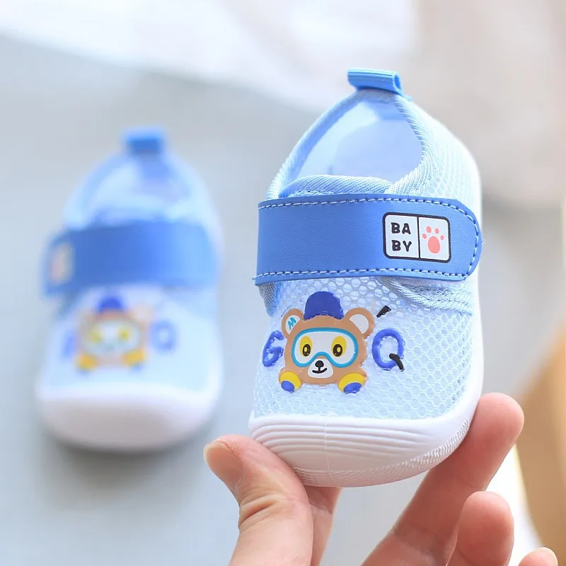 2024 Summer Baby Girl Boy Shoes First Walkers Breathable mesh shoes Soft Newborn Baby Shoes Cute Infant Toddler for Girls Boys 2