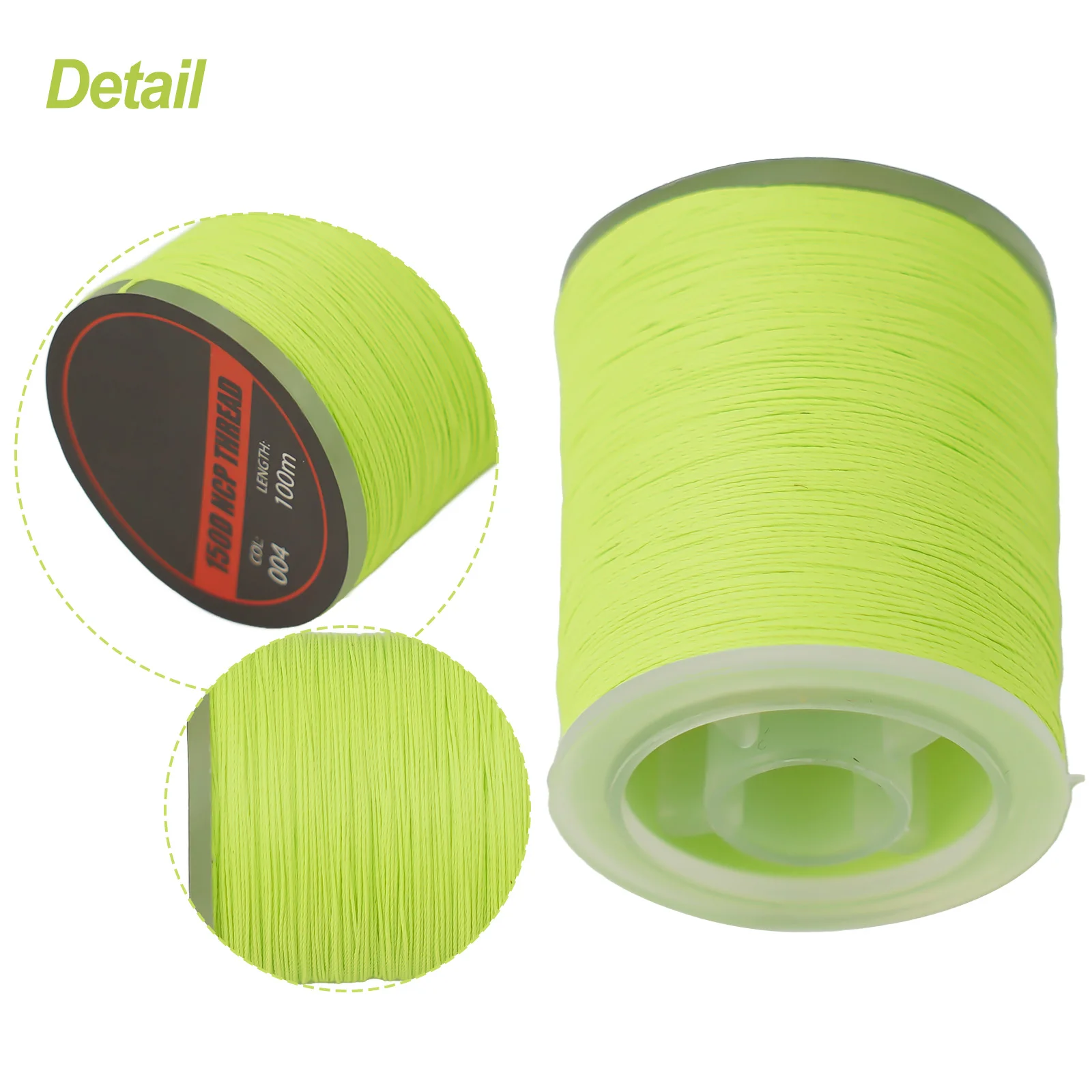 Fliegen binden 150d Faden langsam Jigging Haken Assist Line mehrfarbige DIY Binde faden für leuchtende Seefischerei Zubehör Tackle – Detail 6