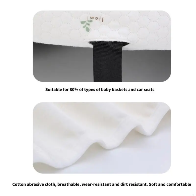 Infant Car Seats Cover Liner Cotton Breathable Liner Universal Carseat Protective Cover for Travel Car Seats 425F