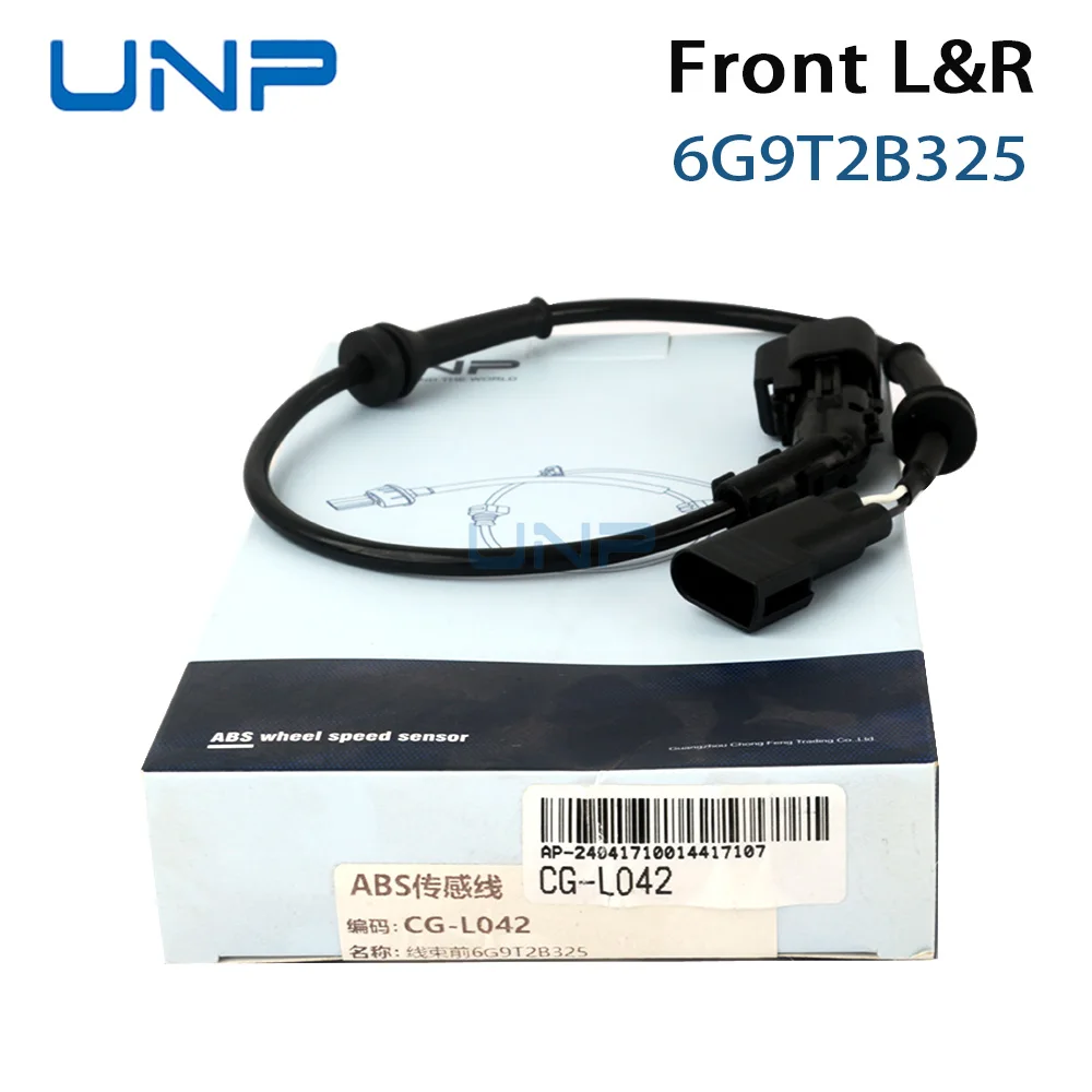 6G9T2B325 Front L/R ABS Wheel Speed Sensor for FORD Focus Mondeo S-Max Galaxy 2006-2013, 1469499 6G9T2B325BAK