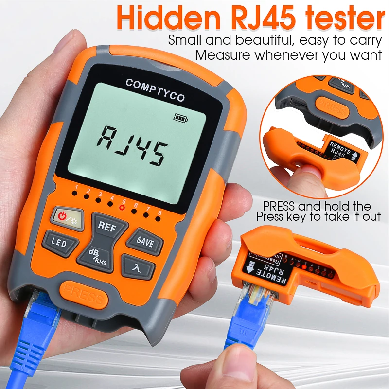 AUA-M7/M5 Mini Optical Power Meter  OPM Fiber Optical Cable Tester -70dBm~+10dBm SC/FC/ST Universal Interface Connector