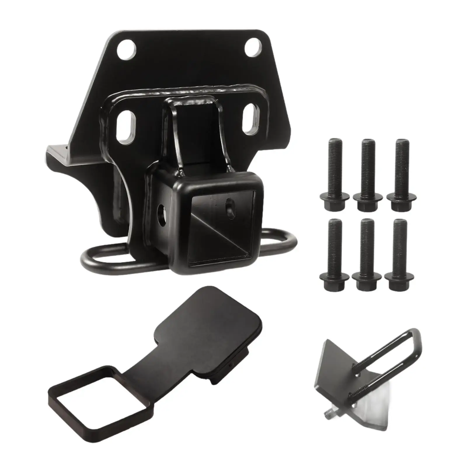Rear Trailer Hitch Receiver Easy Installation with Hitch Tightener Bolts Metal 2" Tow Receiver Replace Parts for Gx470