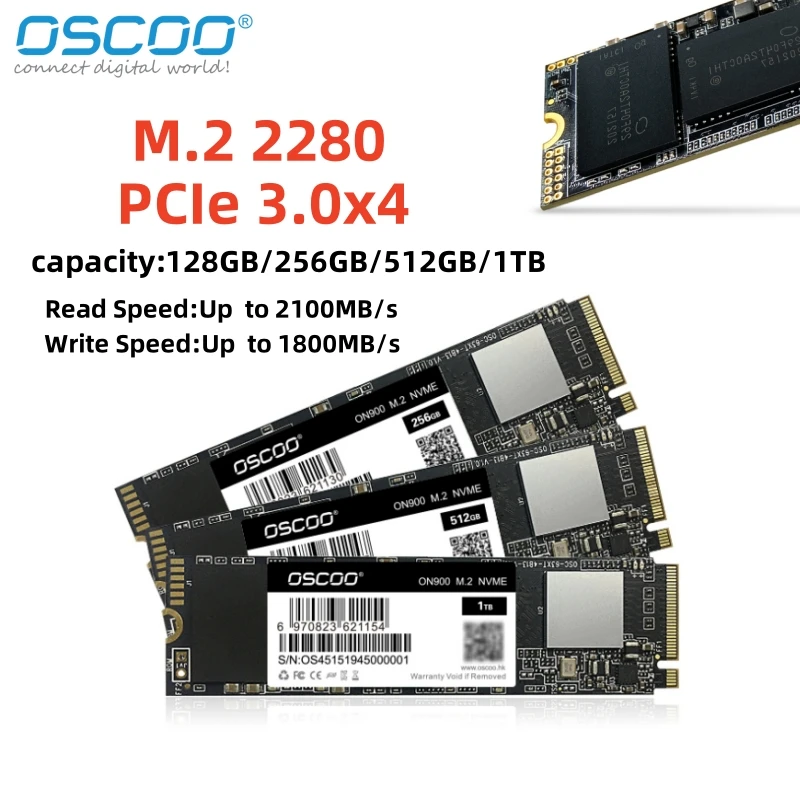 Oscoo Nvme M.2 2280 Solid State Drive 512Gb 256Gb 1Tb Ssd Pcie3.0 2100 Mb/S Hard Disk 2280 Per Laptop Desktop