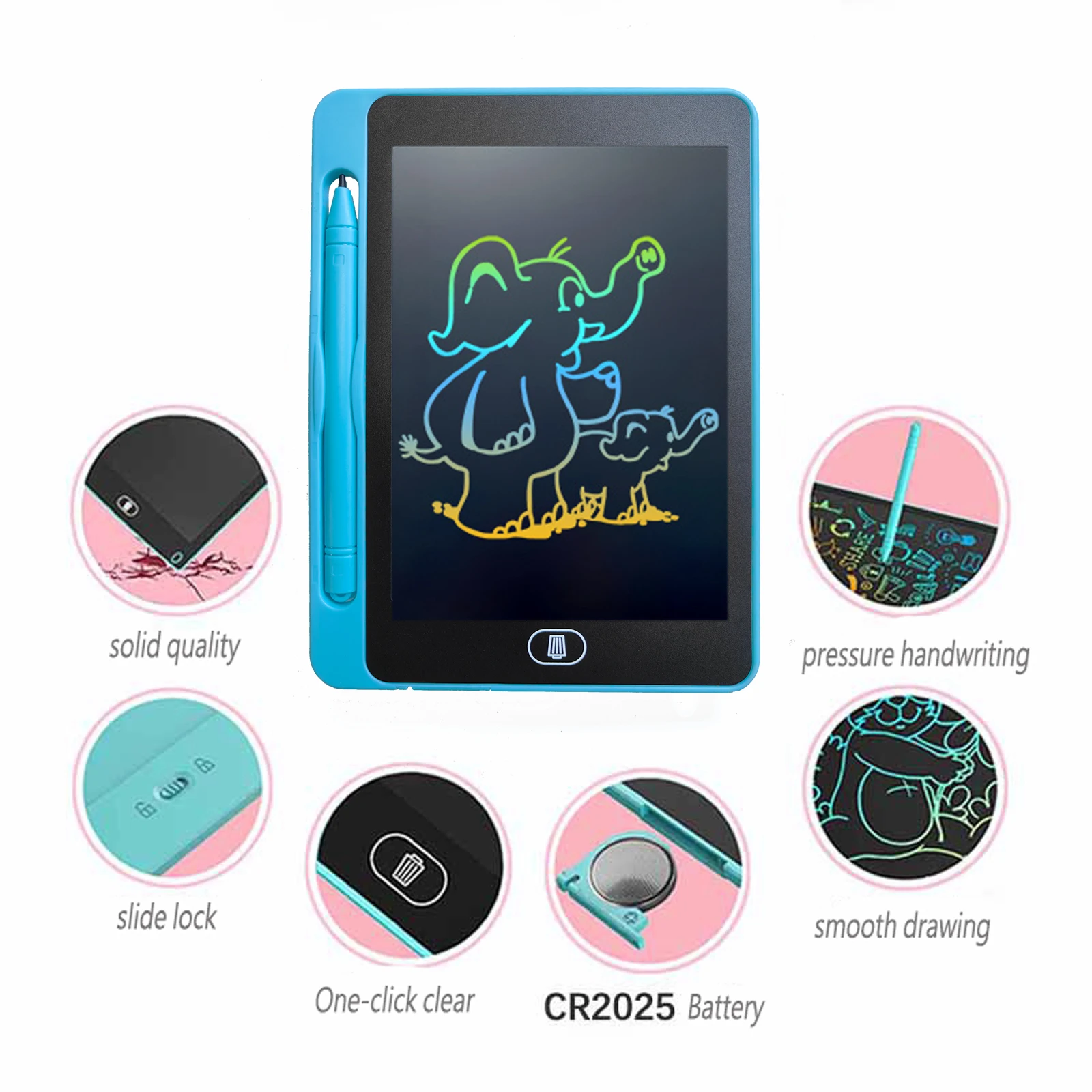 LCD Writing Drawing Tablet Children Toys 6.5/8.5 in For Birthday Thanksgiving Halloween Easter Christmas Gifts