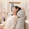 Wedge Pillow Headboard California King Bolster Triangular Headboard Pillow Positioning Support Reading Backrest Wedge Pillow 5