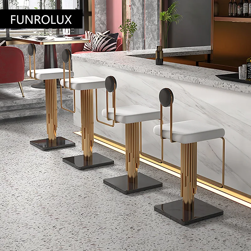 Stainless Steel Contemporary Bar Stools With Backs Set Of Velvet Bar  Stools, Modern Upholstered Chrome Base Bar