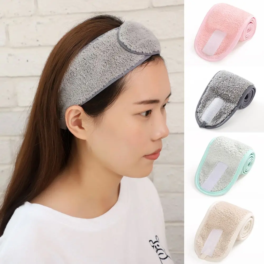 1pc Adjustable Headbands Makeup Hair Bands for Women Wash Face Hair Holder  Soft Toweling Headbands Head Wrap Hair Accessories - AliExpress