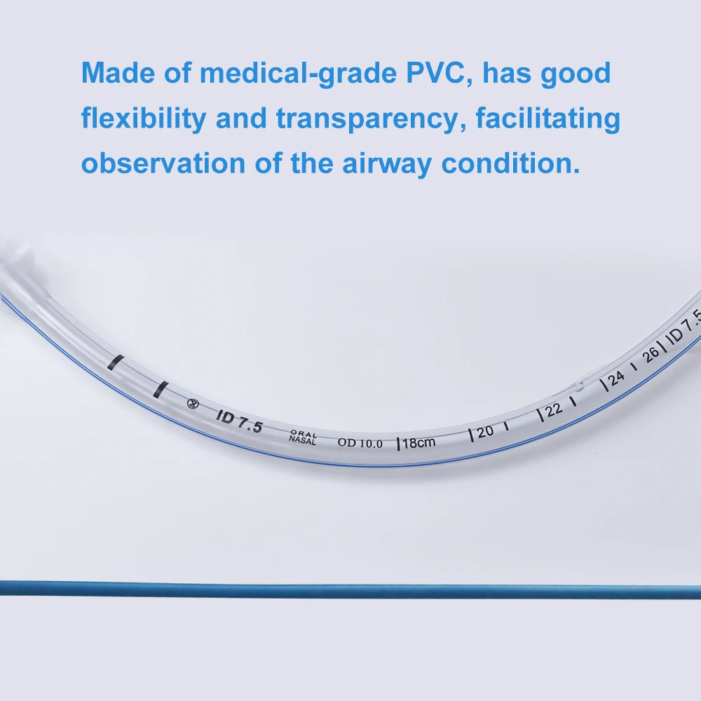 Pet Disposable Sterile PVC Endotracheal Tube With Cuffed High Volume Low Pressure Cuff X-Ray Visible Line Veterinary Equipment