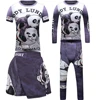 4PCS Sports Suit Kids Compression Shirt Pants Shorts Set Children MMA Rashguard Jiu Jusit Bjj GI Muay Thai Running Sportsuits 4