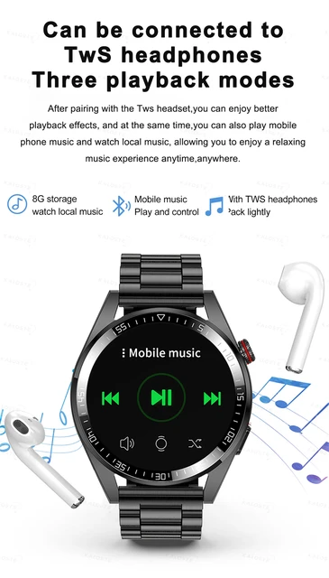 Reloj Inteligente Hombre, Pantalla AMOLED - 454 X 454 Px - Smartwatch Con  Bluetooth, Llamadas Locales, Música Auriculares, Android, Novedad 2022 -  SMART HOME