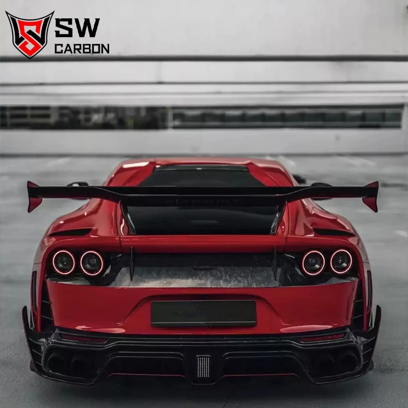 Spoiler Posteriore Msy Style 812 In Fibra Di Carbonio Per Ferrari 812 Supersfast Rear Splitter Lip Wing Flap Performance Kit