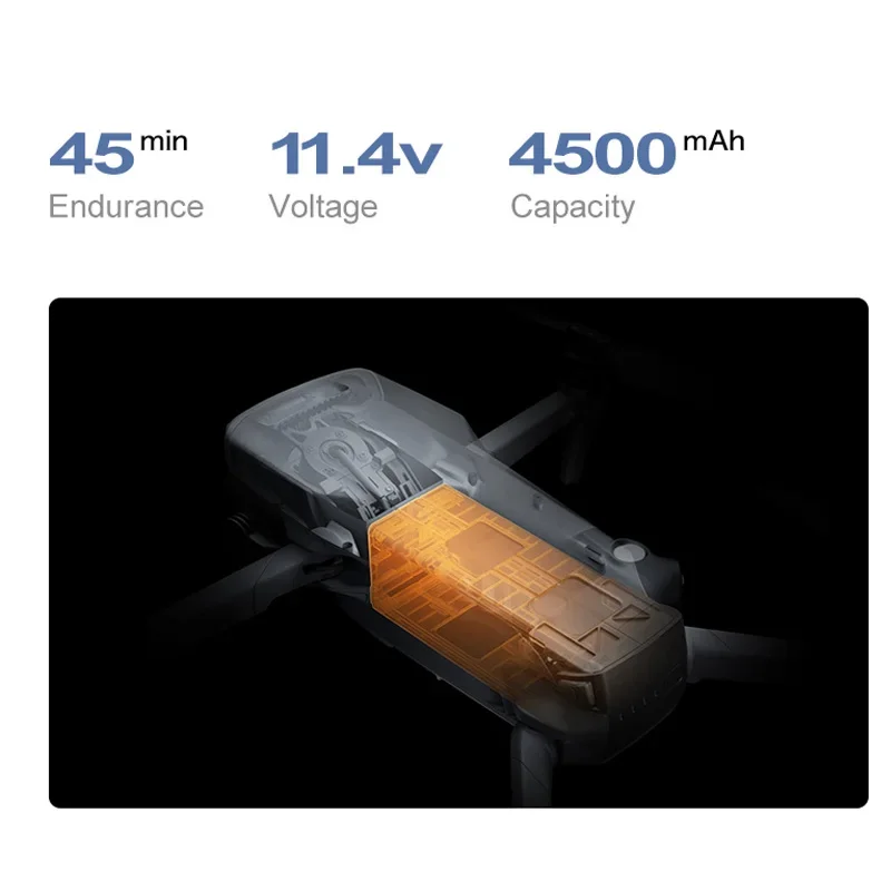 Batterie Drone D12 11.4V 4500mAh Li-Poly avec étiquette et spécifications techniques