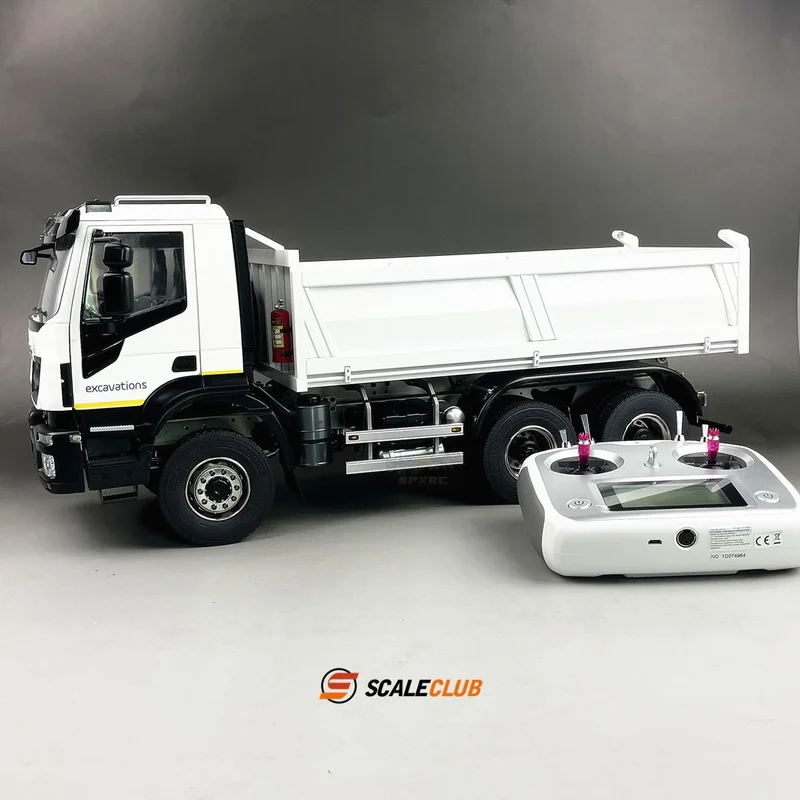 

Scaleclub Model 1/14 Full Metal For Iveco 6x6 Hydraulic Dump Truck RTR To Play Tamiya Lesu Rc Trailer Tipper