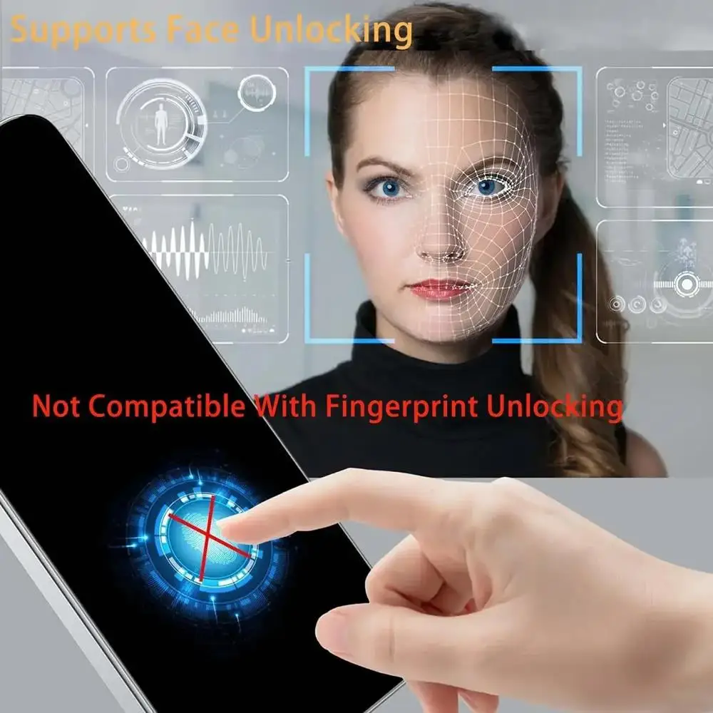 3 Pezzi Protezione Privacy Vetro Temperato Copertura Completa per Samsung Galaxy A56 A36 A16 A55 A35 A15 A54 A34 A14 S23 S24 S25 FE - immagine 2
