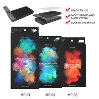 Dspiae MP Hand Coated Model Paint Brush Moisturizing Color Palette for Water-based Paints Water Guiding Paper Palette Paper 1