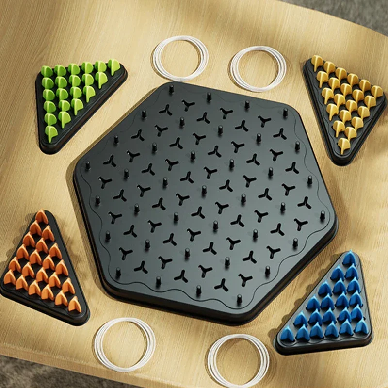 Nuovo Triangolo a Catena Scacchi Splendor Duel Gioco di Strategia da Tavolo per Bambini e Adulti Divertimento Gioco per Famiglia Gioco di Tavoli di