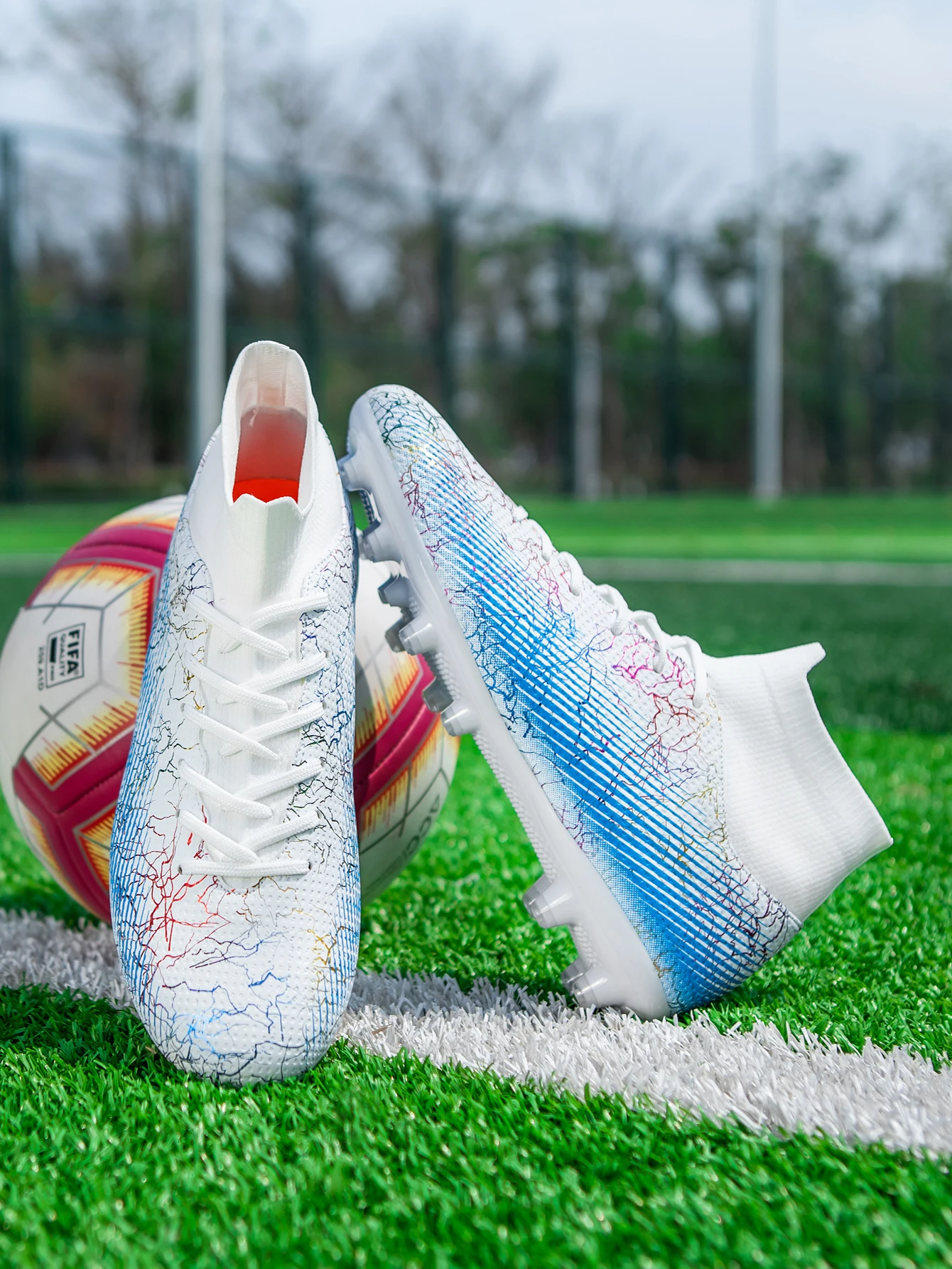 Men Kids Ankle Boots Children Fast Soccer Training Sneakers Outdoor Non Slip Male Football Cleats Shoes_voghion.com