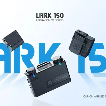 Hollyland LARK 150 듀오 무선 라발리에 마이크, 2.4G Hz 충전 박스, DSLR 카메라 스마트폰, 아이폰, 안드로이드, VS 로드