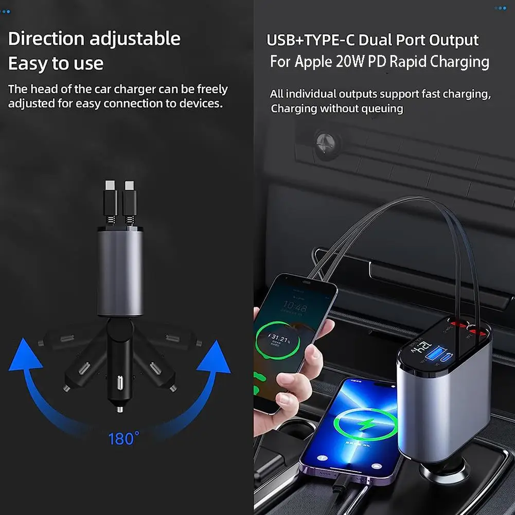   USB C Ÿ ̺,   ڵ,   , , ȭ, Ｚ, 100w, 4 in 1