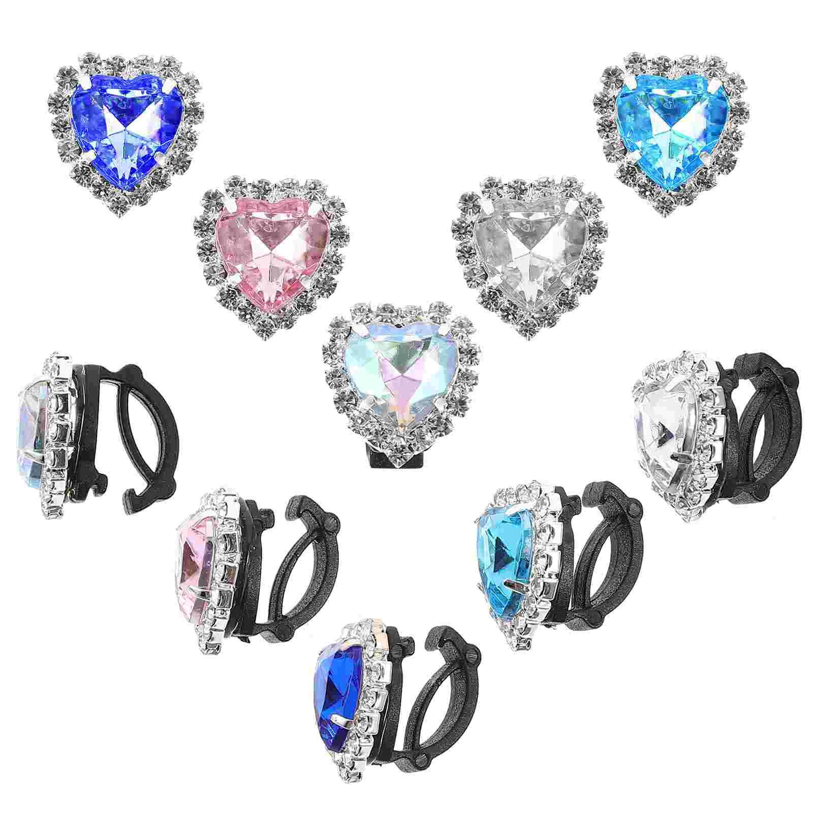 

12pcs Rhinestone Shoelaces Clips DIY Shoe Charm Clips Shoelaces Decoration