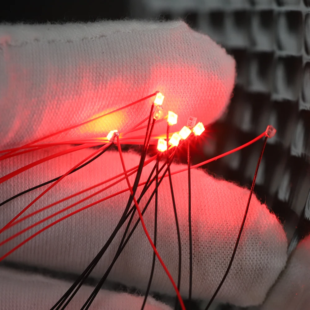 10PCS 12V Wired Led Smd 0805 Led Lamp Flashing Models Train Pre-Soldered Micro Litz with Resistance for Train Railway Landscape 5