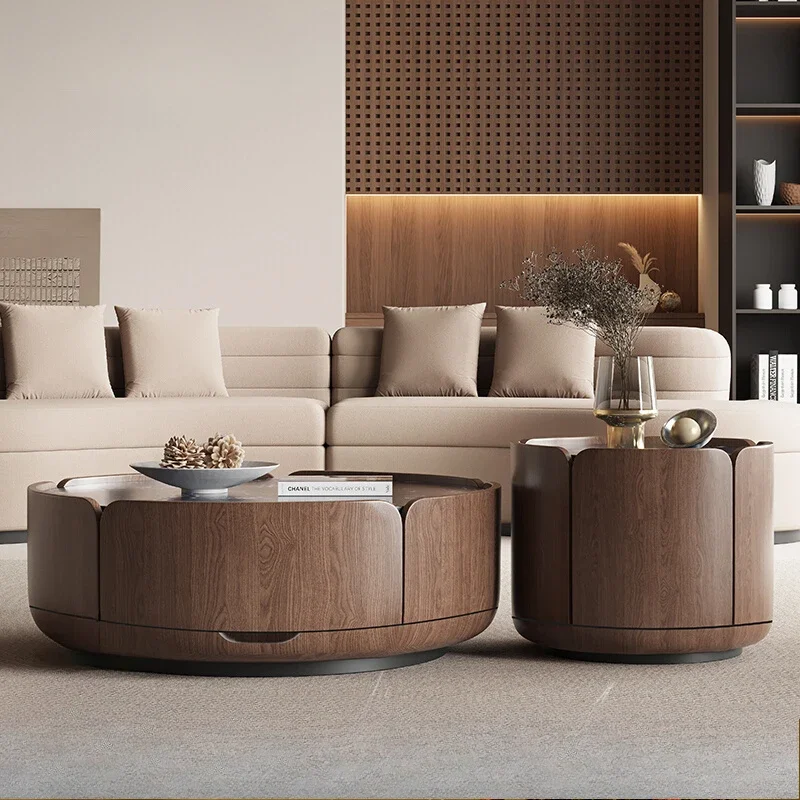 Italian Sofa Table Modern Minimalist Living Room Creative Rock Round Sofa Table Room Center Tavolino Da Divano Home Furniture