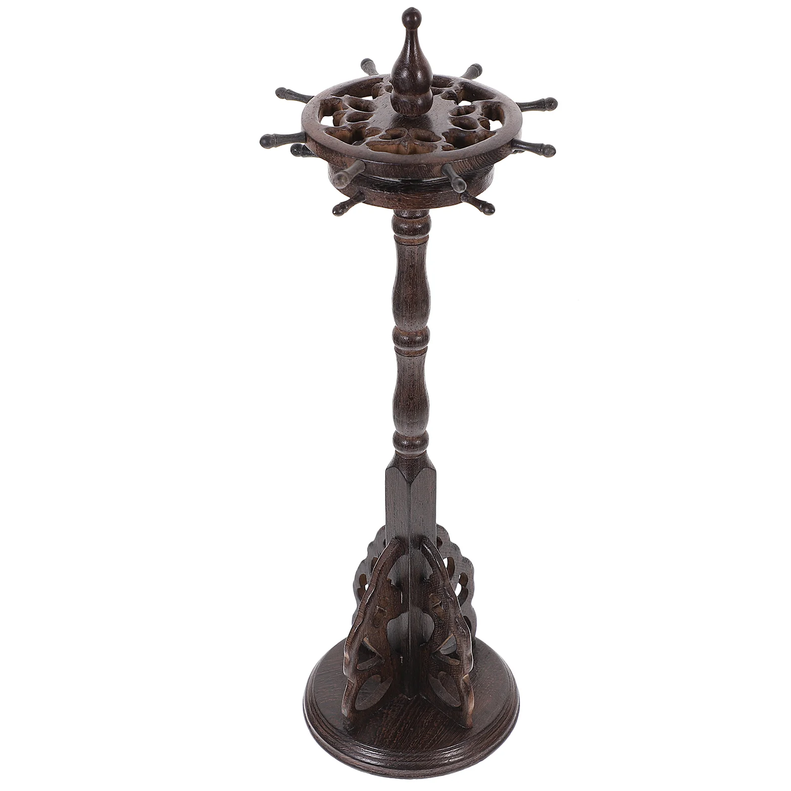Brush Hanger Round Creative Pen Rack Hanging Calligraphy Supplies Holder Storage Wooden Ink Chinese Desktop Decor