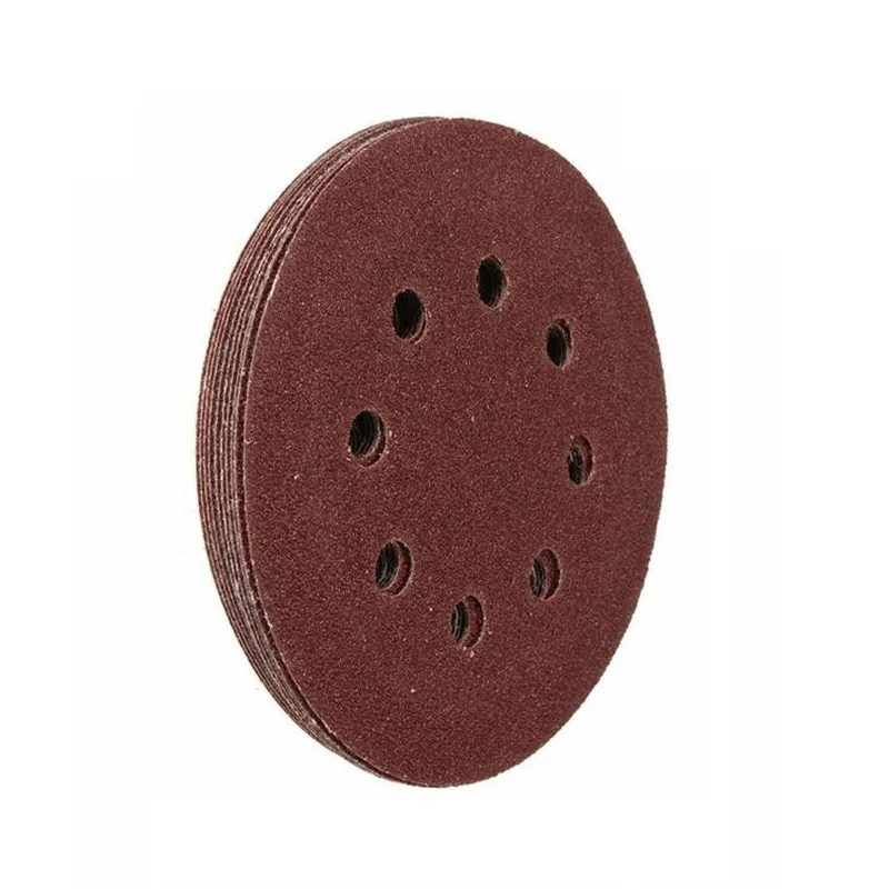 

Round Sanding Discs Sanding Sandpaper Set 10pcs Tools 125mm 8 Hole Aluminum Oxide Discs Equipment Grit 40-2000#