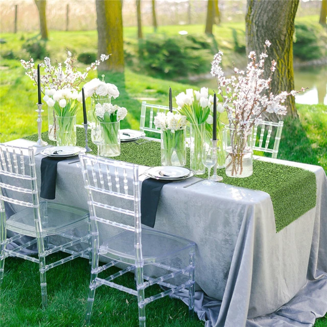 120x35cm Artificial Grass Table Runner Green Grass Table Cover Wedding  Birthday Banquet Party Decoration Holiday Table Ornament - AliExpress