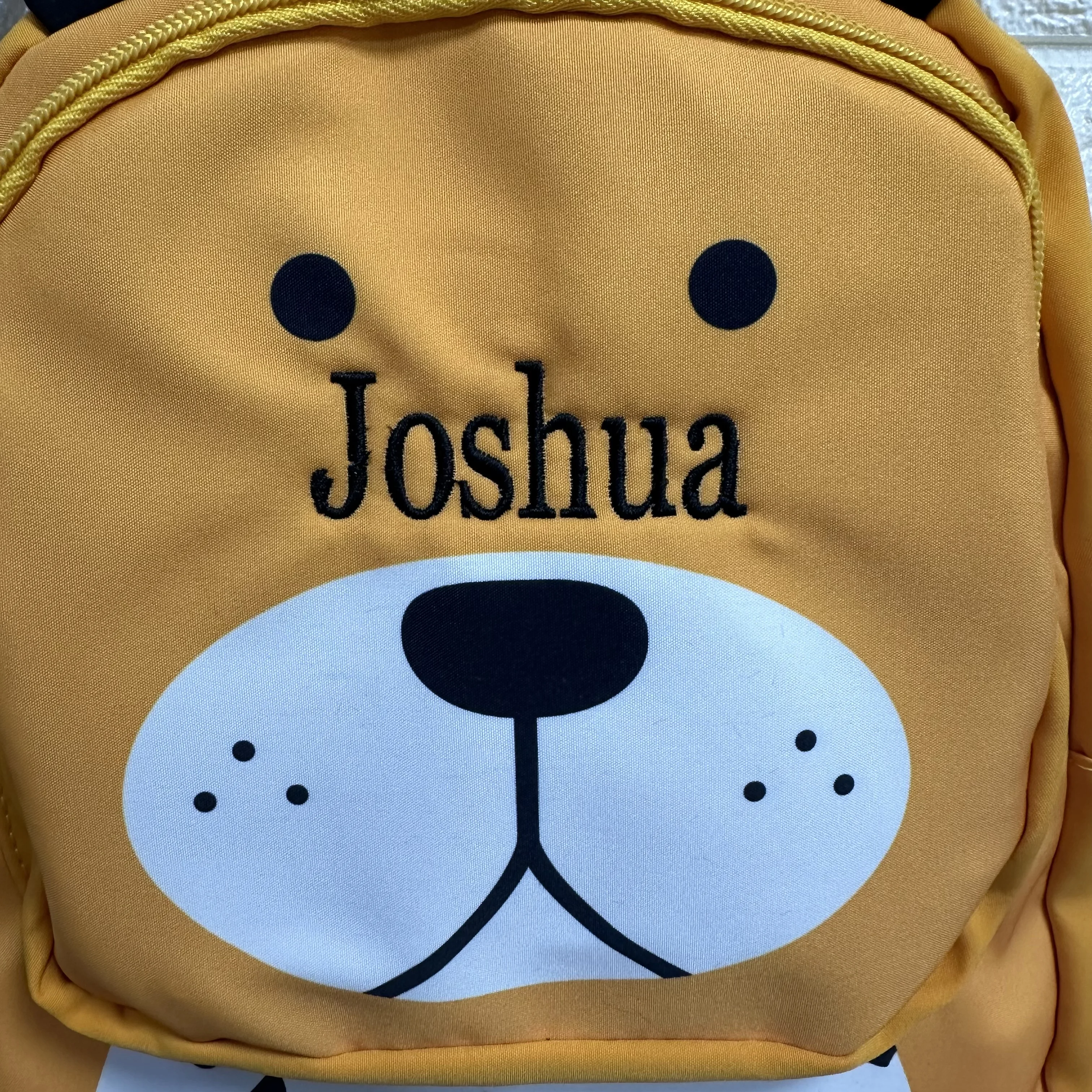 New Embroidery Name Cartoon Cute Animal Backpack Children's Kindergarten School Bag Children's Day Gift Bag