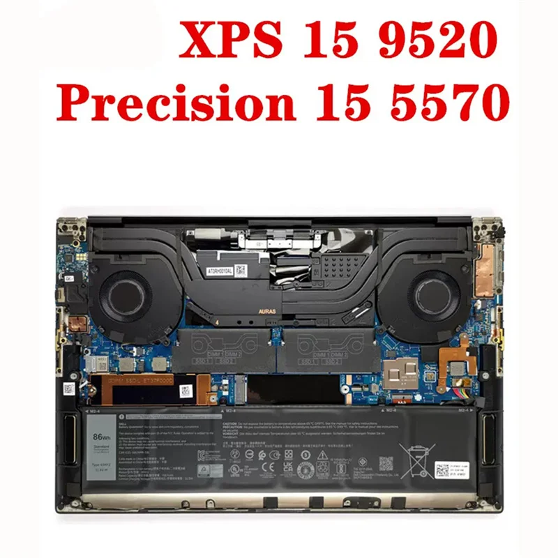 New Original Laptop M2 SSD Bracket Heatsink Plate For DELL XPS15 9500 9510 9520 9530 Precision 5550 5560 5570 0130R6 006N16