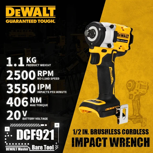 DeWalt DCF921 18v XR Cordless Brushless 1/2 Compact Impact Wrench