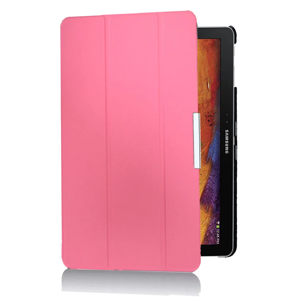 Premium PU Leather Tri-Fold Tablet Cover with Auto Sleep/Wake Feature
