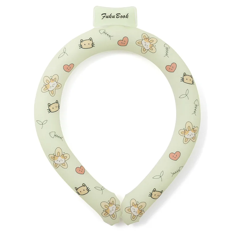 Hot! Japanese summer 28° heatstroke prevention cooling ice collar outdoor sports ice neck cooling ring cartoon PCM neck ring