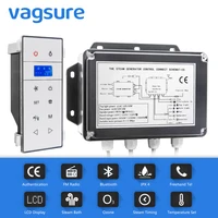 3KW AC 220V CE Certified Black Shower Steam Generator Wet Sauna Steam With Time & Temperature Setting Waterproof IPX4 1