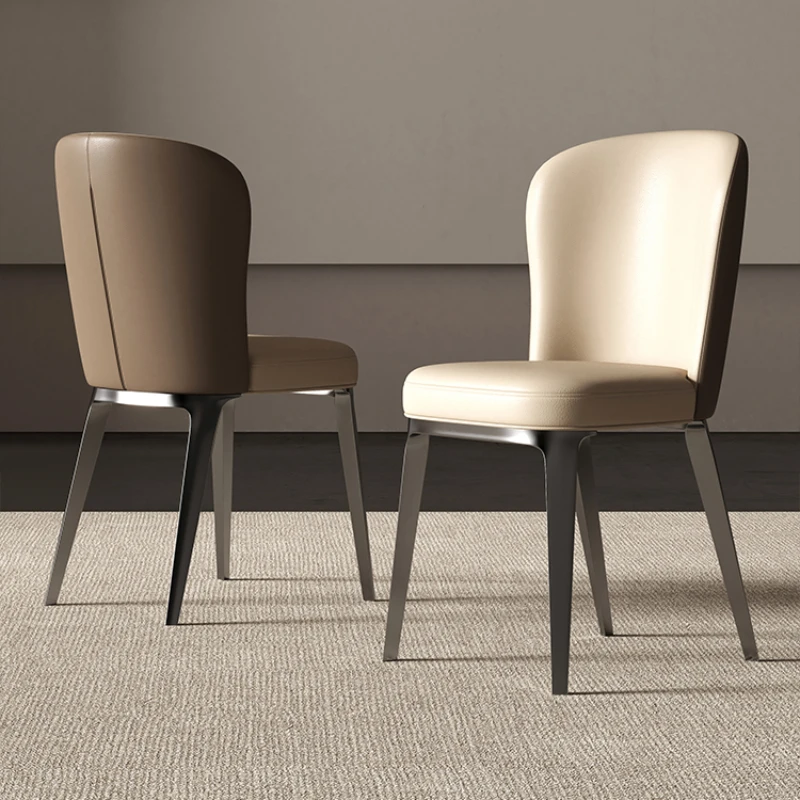 

Luxury Metal Dining Chairs Nordic Hotel Living Room Balcony Restaurant Dining Chairs Salon Cadeira Restaurant Furniture MR50DC