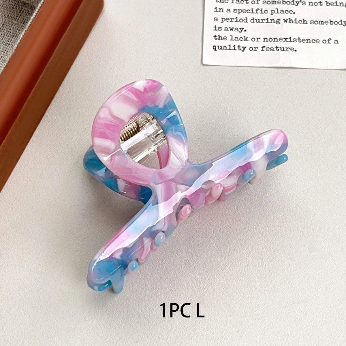 1 Stück High-End-Acetat-Greifklammer, modische und vielseitige Haarnadel, bunte Dopamin-Haargriff-Haar-Accessoire, Hochsteckfrisur-Haifischklammer – Detail 15