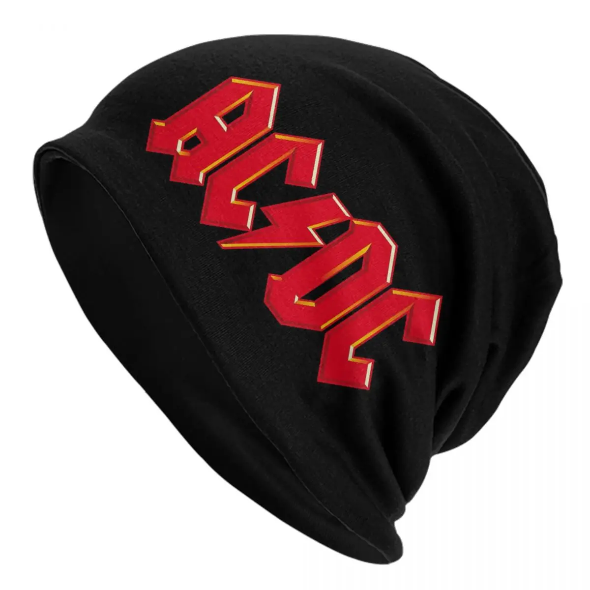 

AC DC Skullies Beanies Caps Unisex Winter Warm Knitting Hat Cool Adult Retro Rock Heavy Metal Bonnet Hats Outdoor Ski Cap