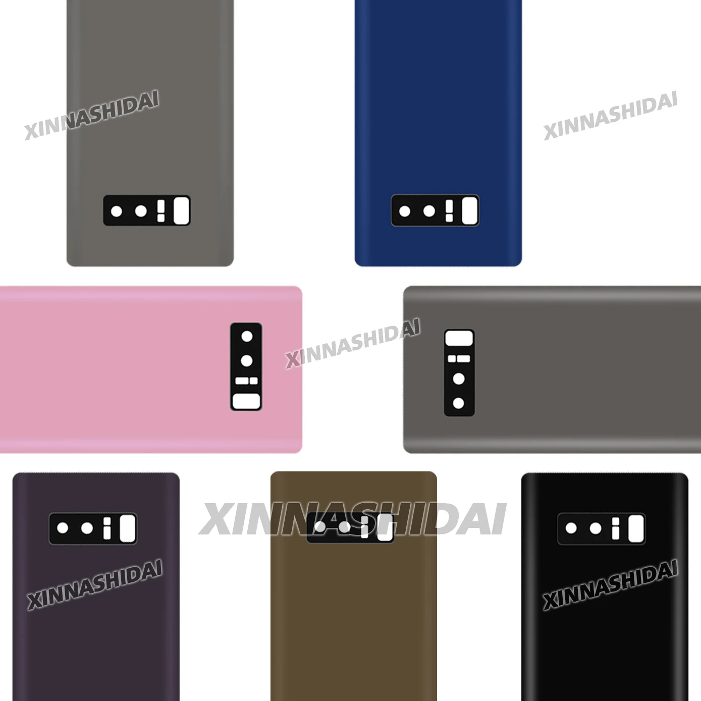 삼성 갤럭시 노트 8용 고품질 스크린, 노트 8 교체 부품용 후면 도어 하우징 배터리 커버