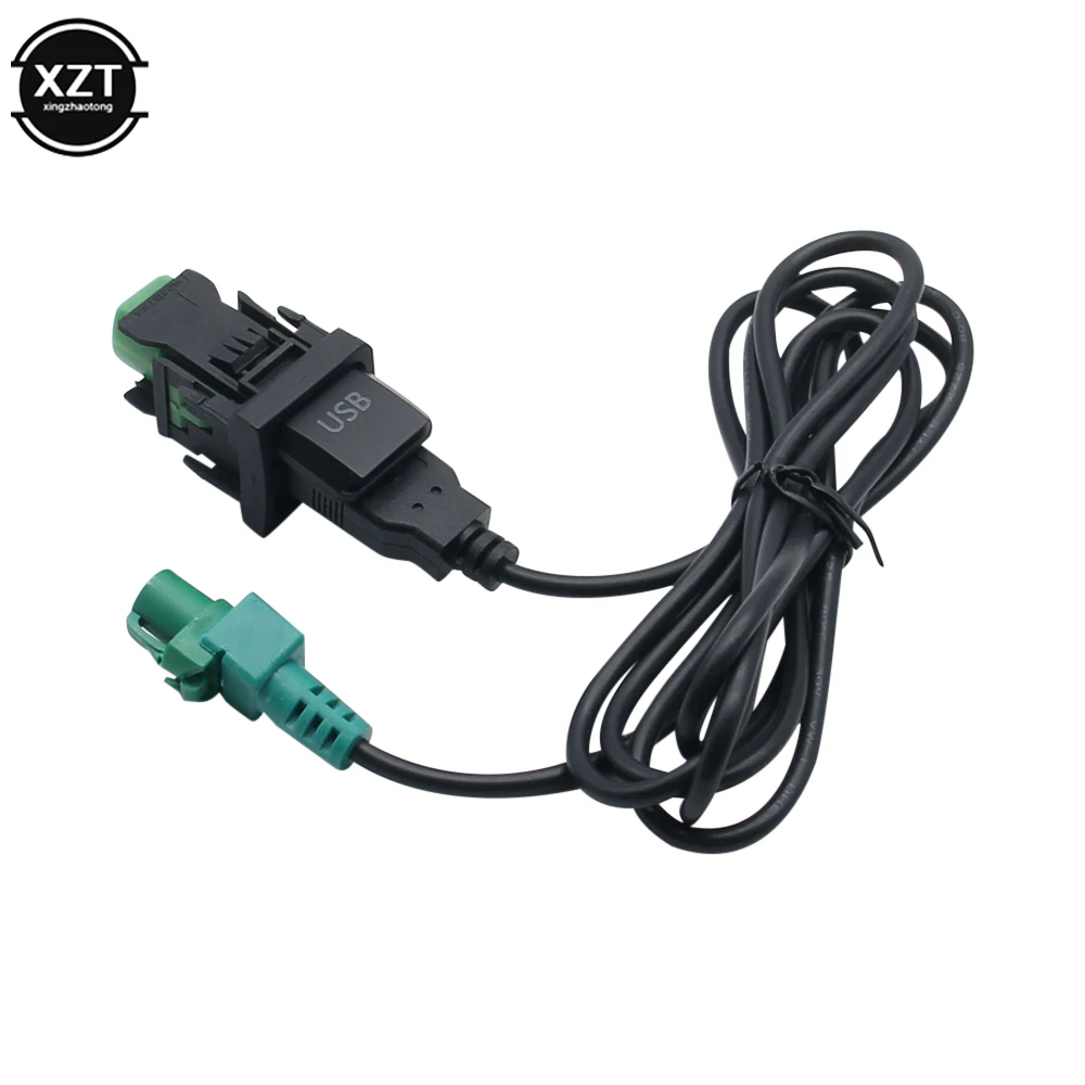 vhbw Aux Cavo adattatore Jack USB OTG per Autoradio per es. di Renault,  Saab, Seat, Skoda, SsangYong, Subaru, Suzuki, Toyota, Volvo, VW