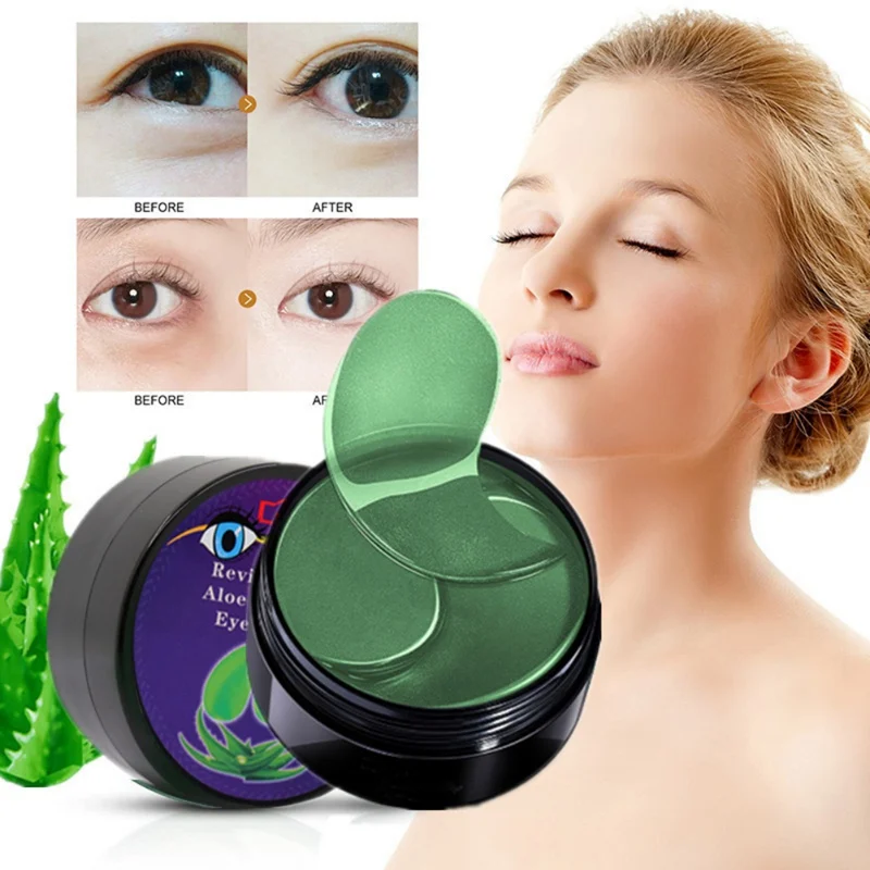 30 Pairs Aloe Vera Eye Patches Moisturizing Antiaging Hyaluronic Acid