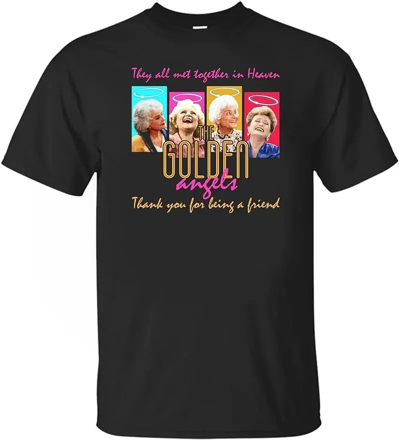 Das Goldene Masse Dchen-Engel-Danke, Dass Sie Ein Freund-T-Shirt Sind, Bleiben Goldenes Hemd, Das Goldene Maldchen-Shirt Nera