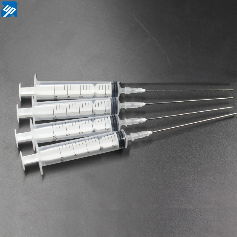 4sets 10ML syringe with 10cm long needle Printer ink Adding Fill Needle Syringes Blunt For Refilling Ink ink refill syringes