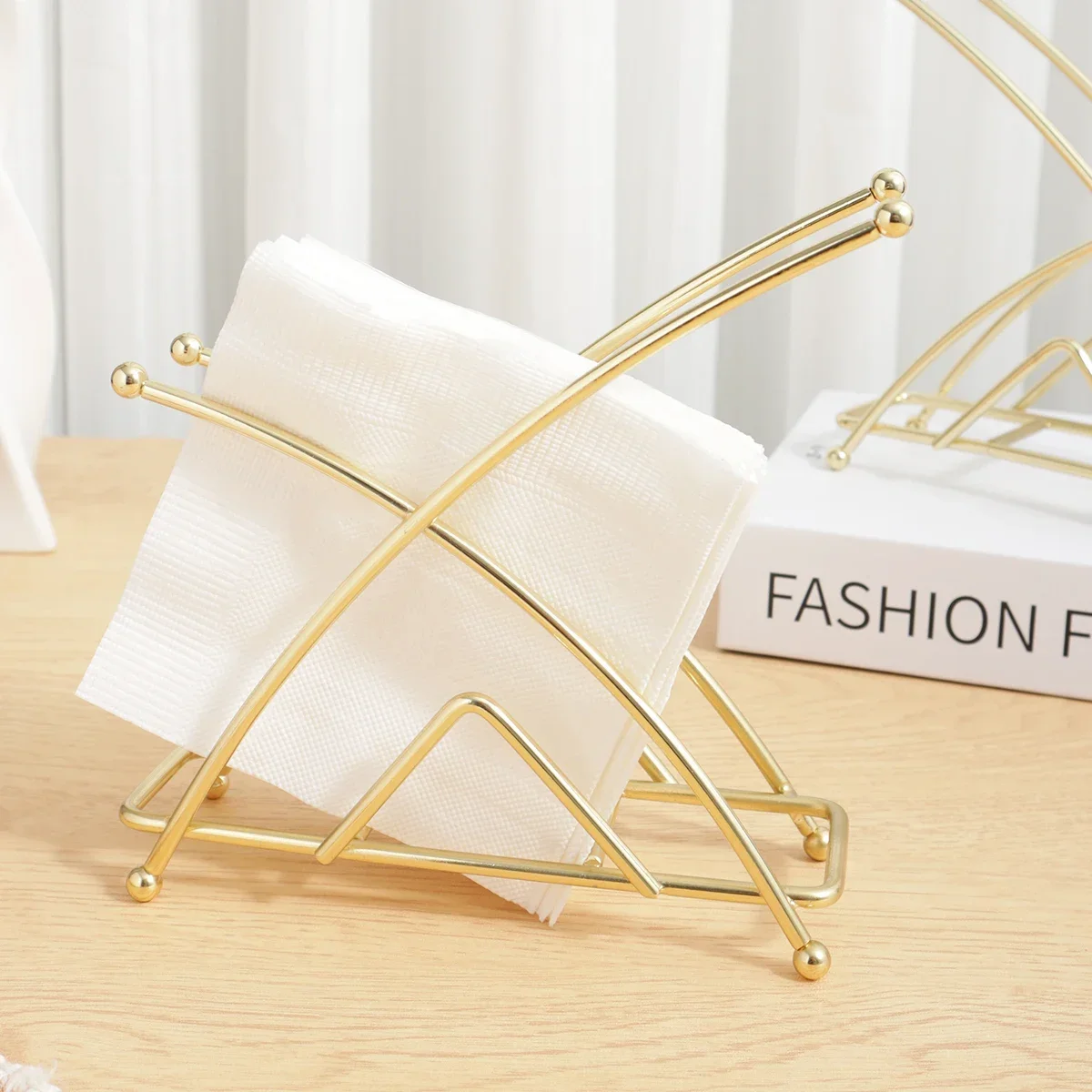 Metal Paper Stand Luxury Retro Home Decor