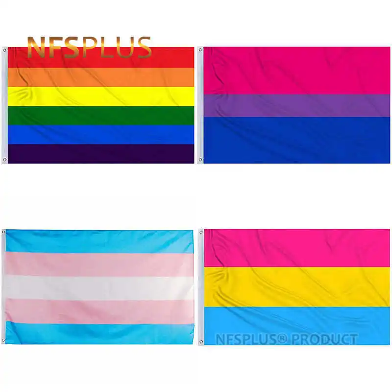 

Rainbow Flag Gay Pride LGBT Lesbian Bisexual Transgender Pansexual Homosexual 3x5 Ft Flags Banners Decoration Celebration Parade