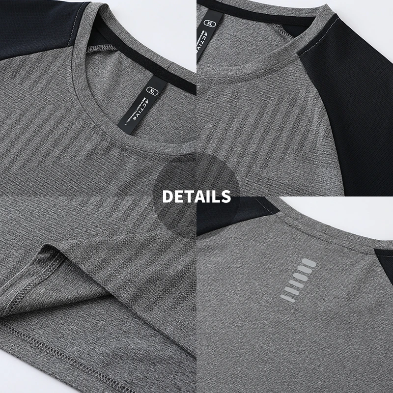 Custom print High Quality Logo Summer shirts gym Fitness Polyester Sportswear 165 GSM Breathable running quick dry T Shirt R451 5