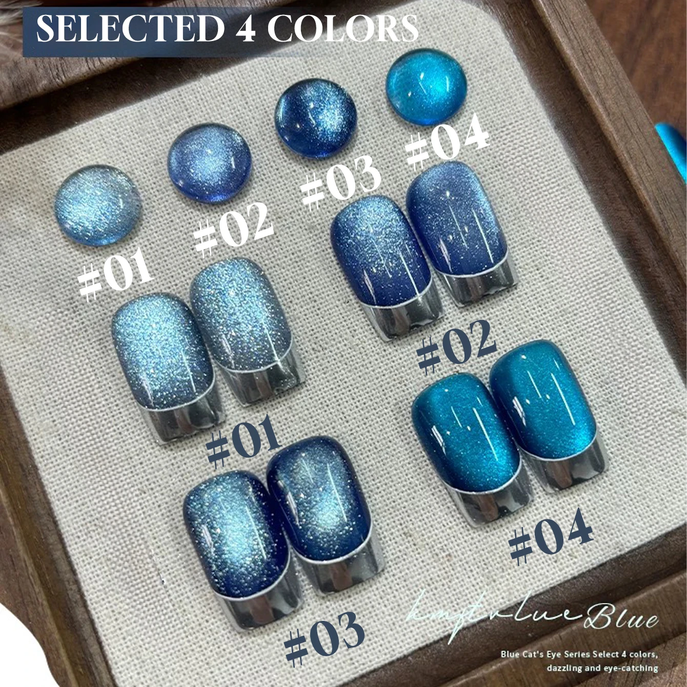 Shimmering Blue & Silver Nail Trends 2025