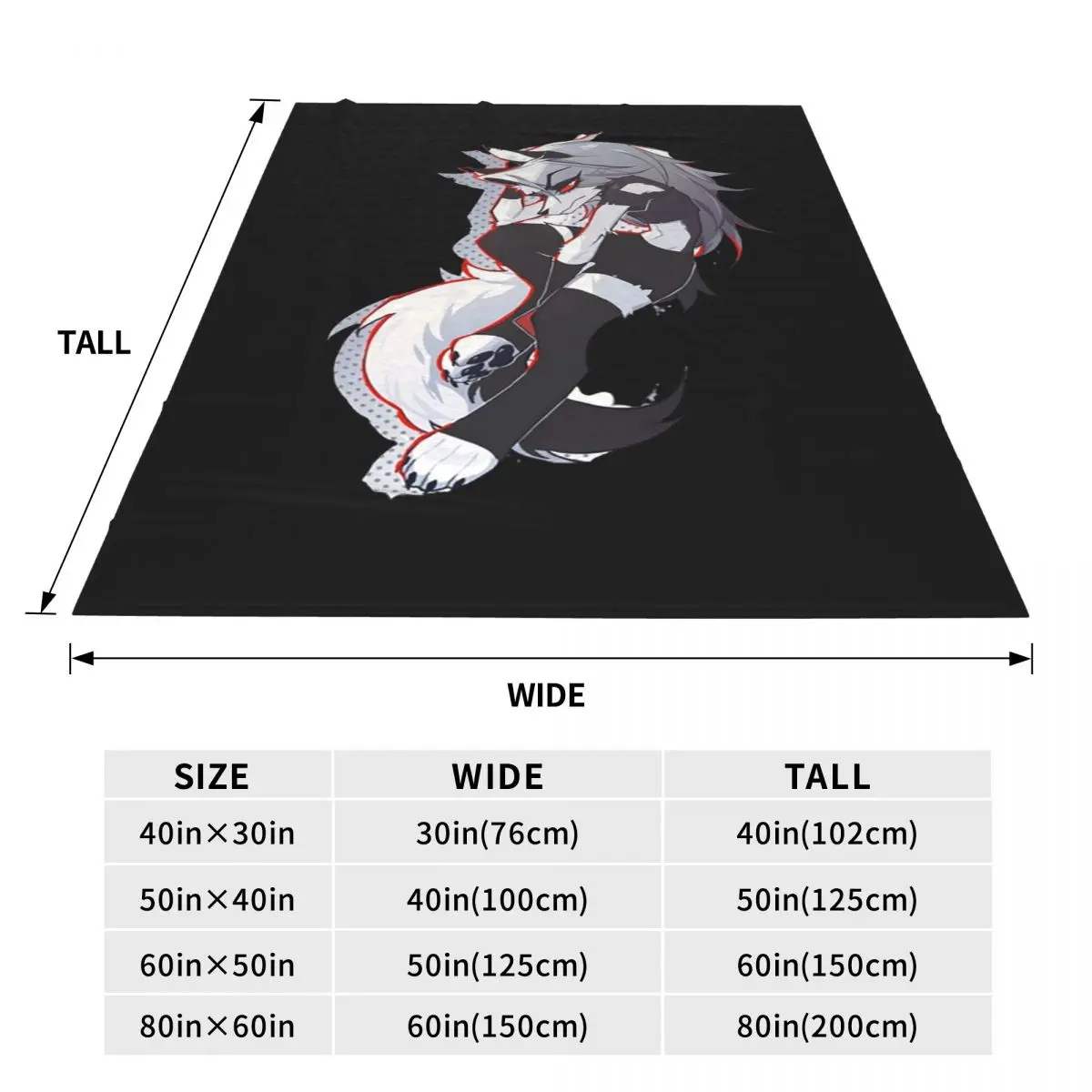 Helluva Boss Loona Blankets Fleece Warm Throw Blanket Sofa Throw Blanket For Couch Bedding Travel Throws Bedspread Quilt 4